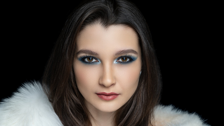 blue eyeshadow, a makeup trend this past decade
