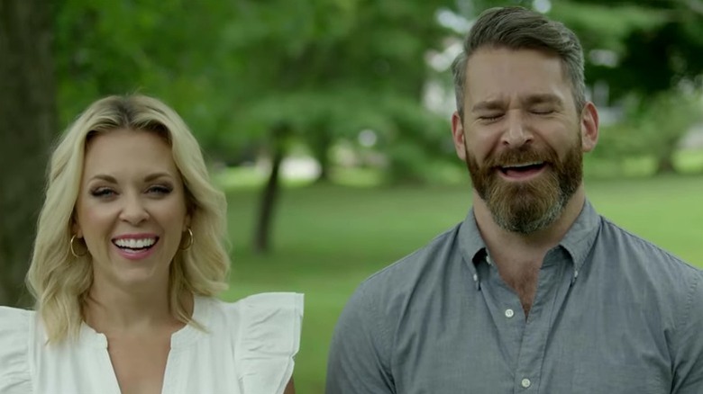 Kortney Wilson and Kenny Brain laughing