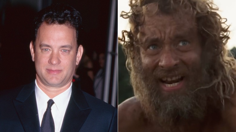 Tom Hanks before and after "Cast Away"