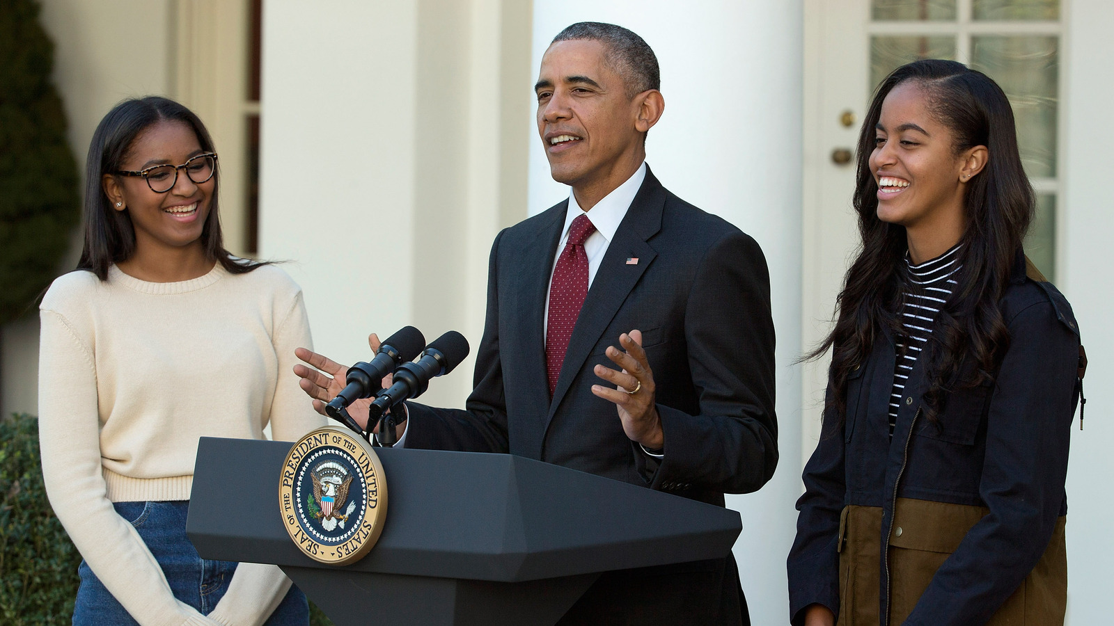 Malia And Sasha Obama Had A Close-Knit Relationship With Their Father's