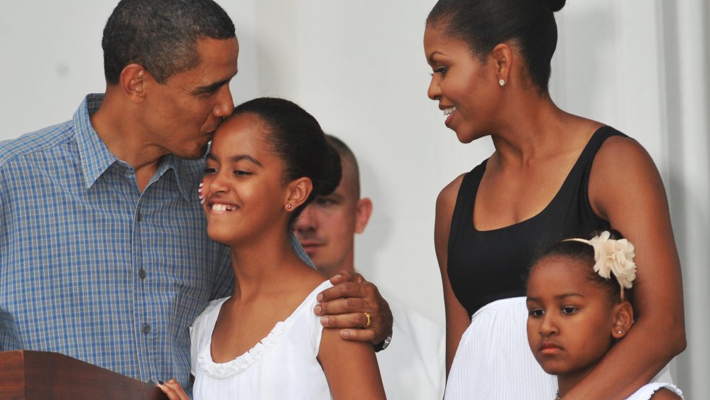 Michelle Obama, Sasha Obama, Malia Obama, Barack Obama 