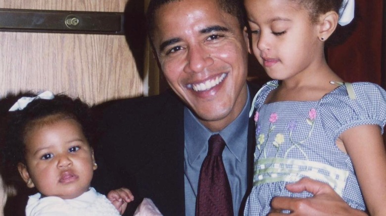 Sasha Obama, Malia Obama, Barack Obama