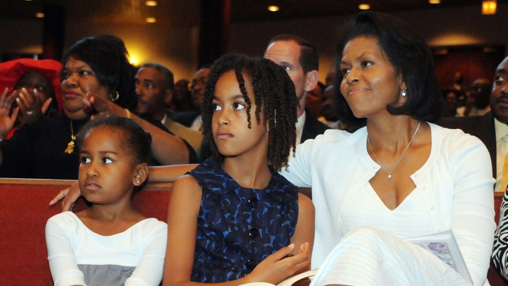 Sasha Obama, Malia Obama, and Michelle Obama