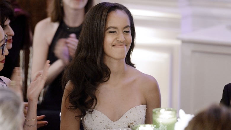 Malia Obama at state dinner