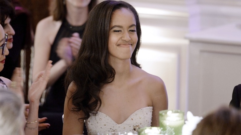 Malia Obama at an event