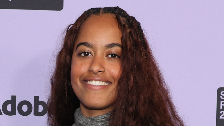 Malia Obama at an event