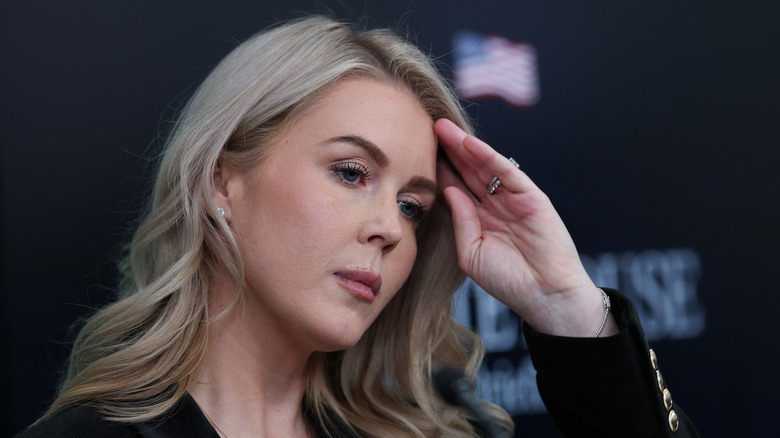 Karoline Leavitt frowning