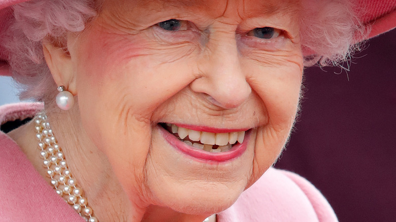 Queen Elizabeth smiling 