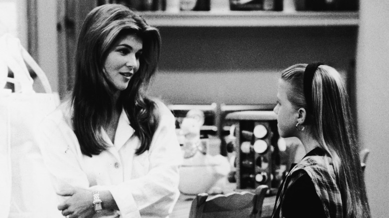(l-r): Lori Loughlin and Jodie Sweetin as Becky and Stephanie on "Full House."