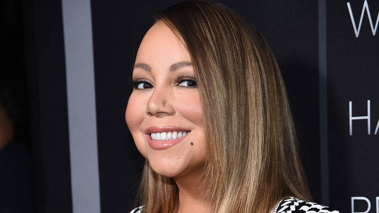 Mariah Carey smiling