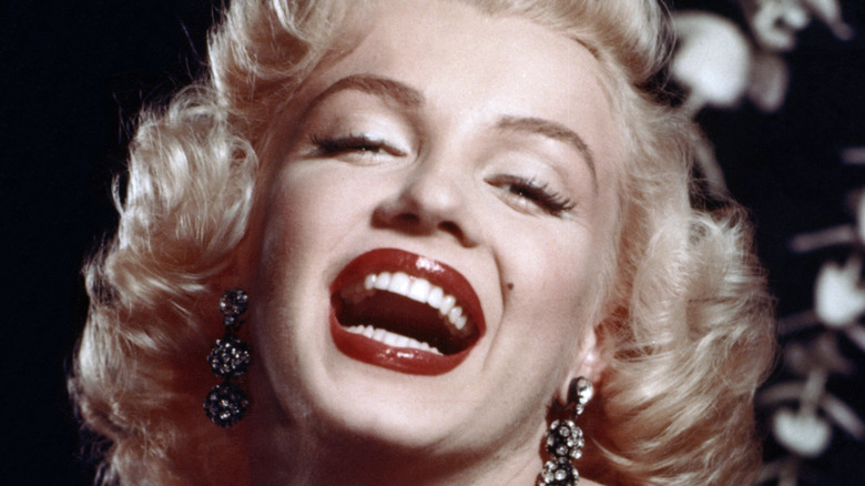 Marilyn Monroe smiling wide
