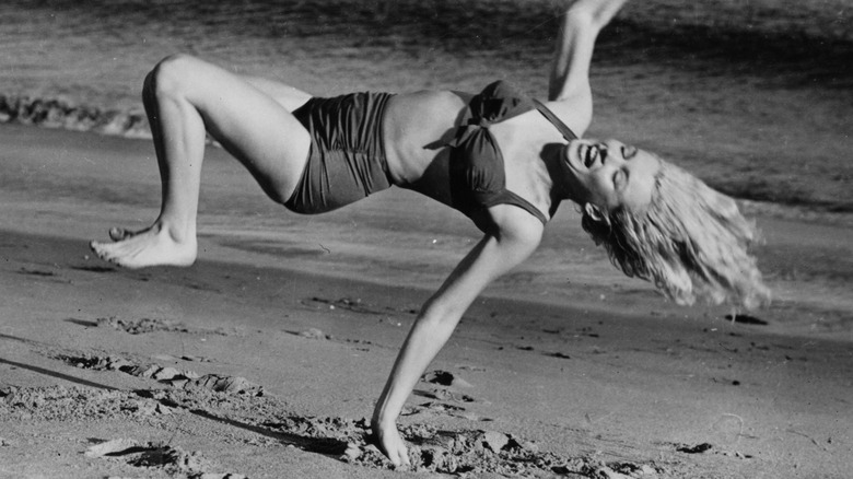 Marilyn Monroe on the beach