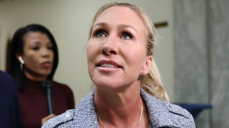 Marjorie Taylor Greene smiling