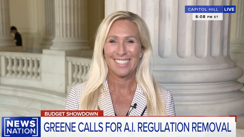 Marjorie Taylor Greene speaking on News Nation