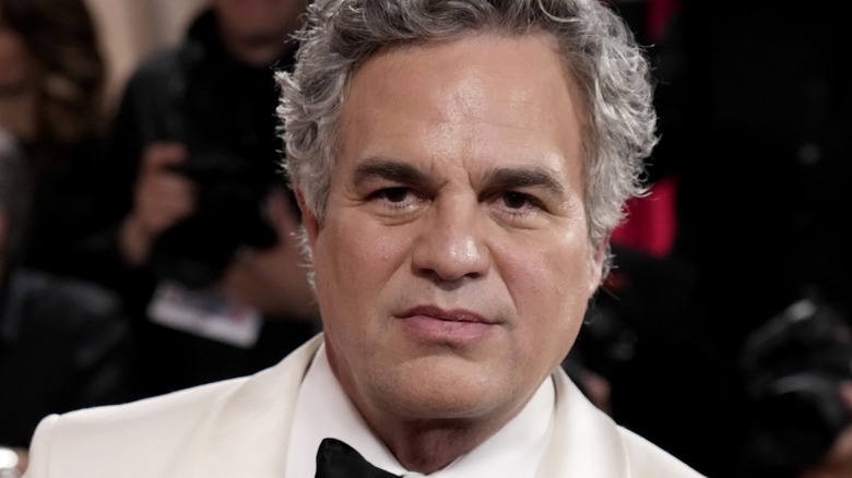 Mark Ruffalo walking the red carpet at the 2026 Golden Globes