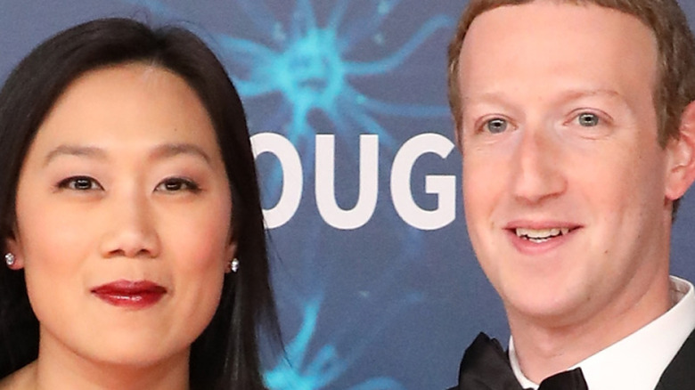 Facebook CEO Mark Zuckerberg with Priscilla Chan