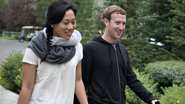 Facebook founder Mark Zuckerberg and wife Priscilla Chan
