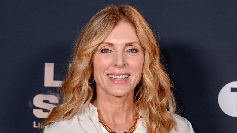 Close-up of Marla Maples smiling at a 'Line in the Sand' screening (2024)
