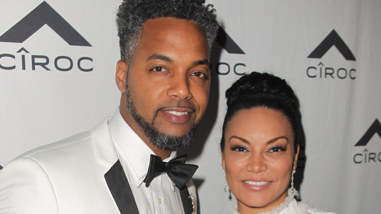 Egypt Sherrod and husband Mike Jackson at ciroc event