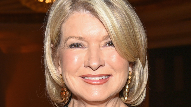 Martha Stewart poses at an event