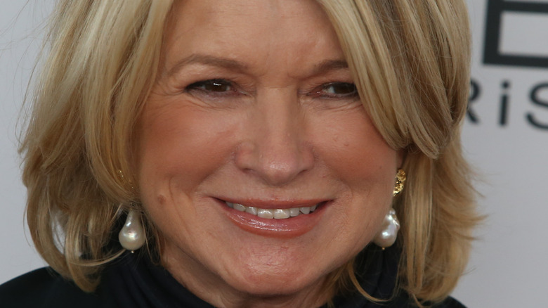 Martha Stewart poses on the red carpet