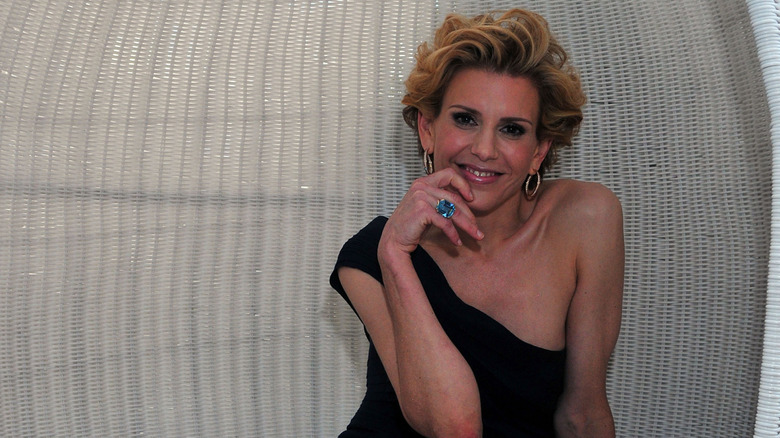 Alexis Stewart attends the launch party for "Whatever Martha" at the Empire Hotel Roof Deck on September 10, 2008 in New York City.