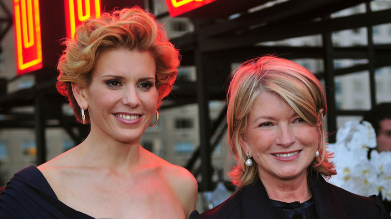 Alexis and Martha Stewart posing together 