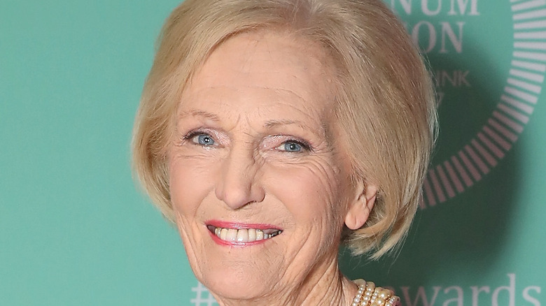 Mary Berry smiles at an event