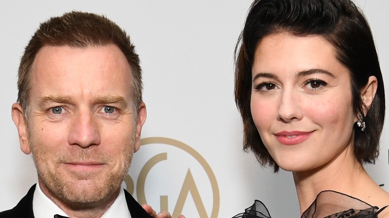 Mary Elizabeth Winstead and Ewan McGregor pose together at an event