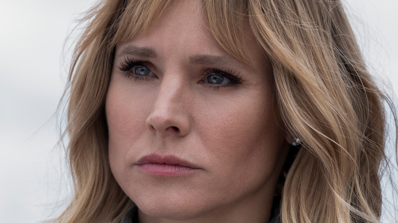 Anna scowling