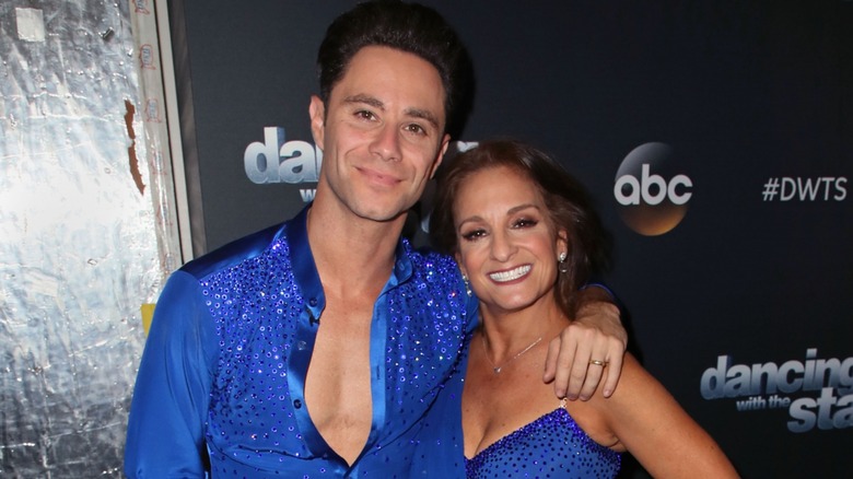Sasha Farber and Mary Lou Retton posing together