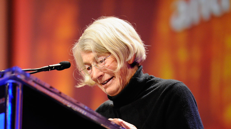Mary Oliver photographed at Maria Shriver's annual Women's Conference in October 2010