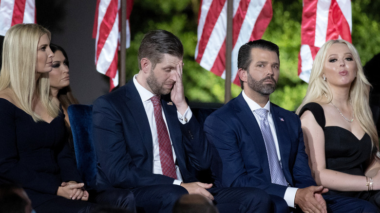 Ivanka, Eric, Don Jr, and Tiffany during the RNC