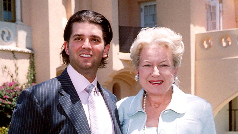 Donald Trump Jr. and Maryanne Trump Barry smiling