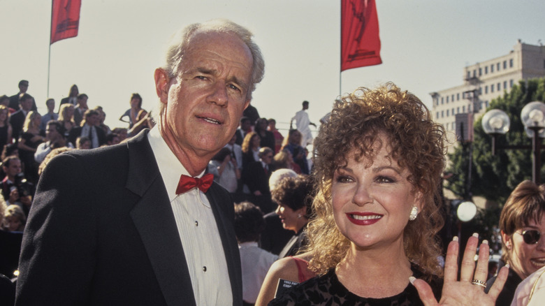 Mike Farrell and Shelley Fabares at the 45th Primetime Emmy Awards