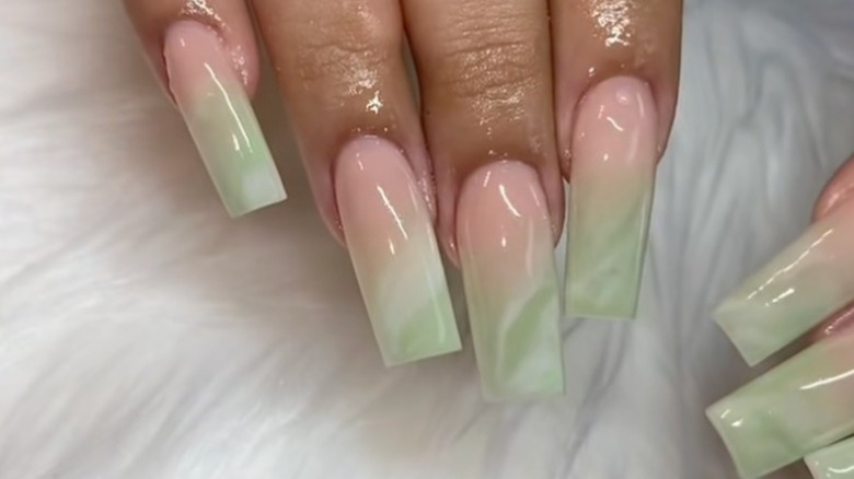 matcha nails