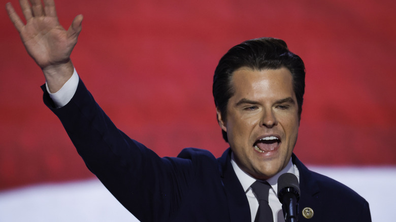 Matt Gaetz speaking at the RNC in 2024