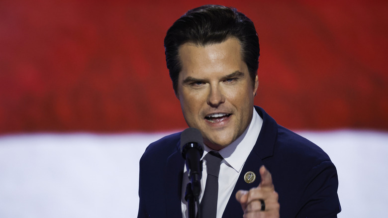 Matt Gaetz speaking at the RNC in 2024