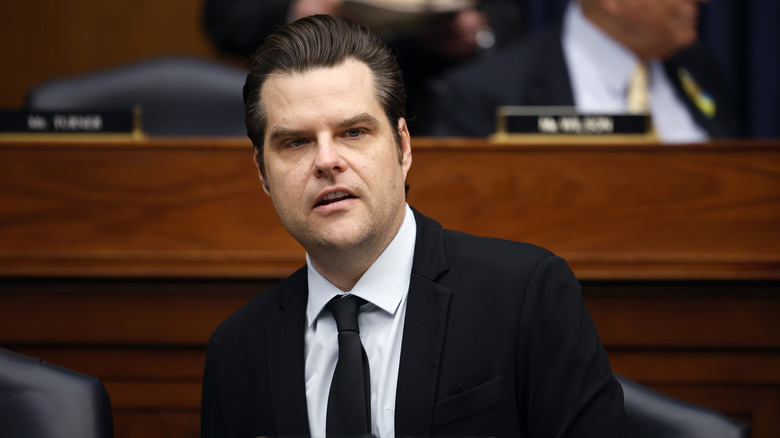 Matt Gaetz at a Congressional hearing