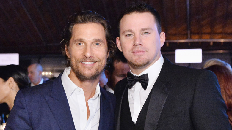 Matthew McConaughey and Channing Tatum at an event. 