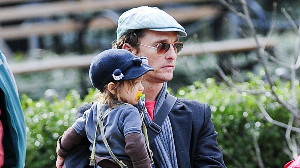 Matthew McConaughey with his son Levi