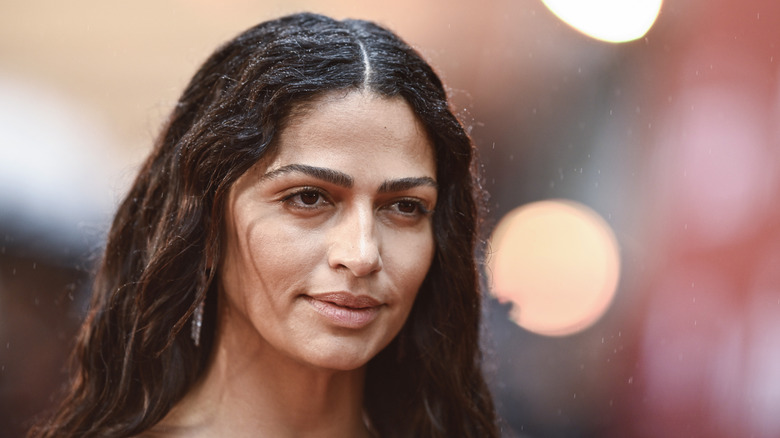 Camila Alves photographed at the UK screening of "The Lost Bus" in September 2025