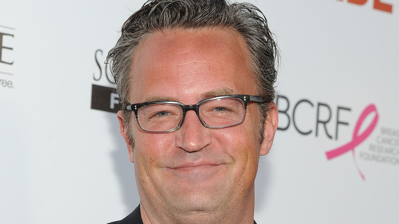 Friends actor Matthew Perry smiling