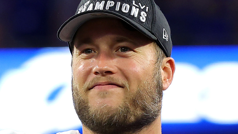 Matthew Stafford smiling