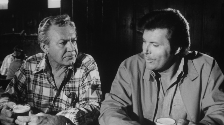 Forrest Tucker and Max Baer Jr. in "The Wild McCullochs"