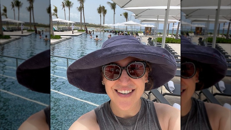 Mayim Bialik in Mexico in 2022