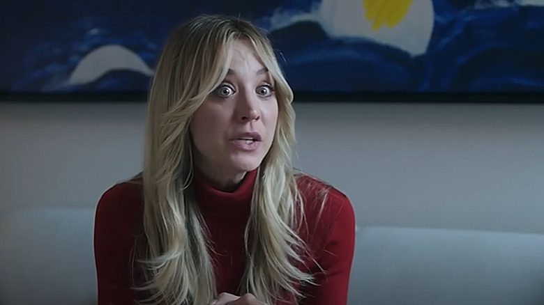 Kaley Cuoco acting in The Flight Attendant