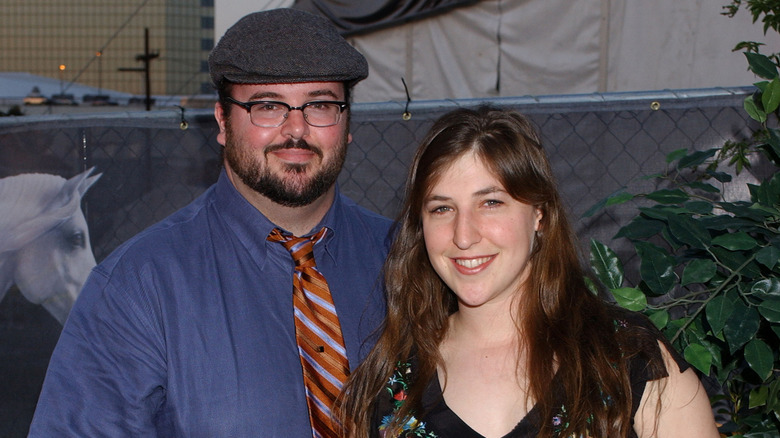 Mayim Bialik and Michael Stone during the Opening Night of Cavalia (2004)
