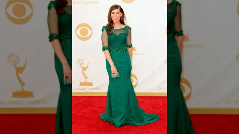 Mayim Bialik at the 2013 Emmy Awards