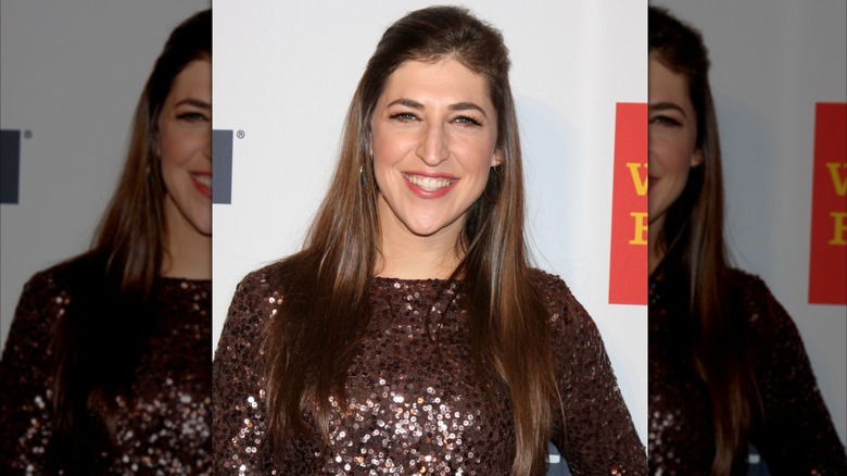 Mayim Bialik attends a red carpet event